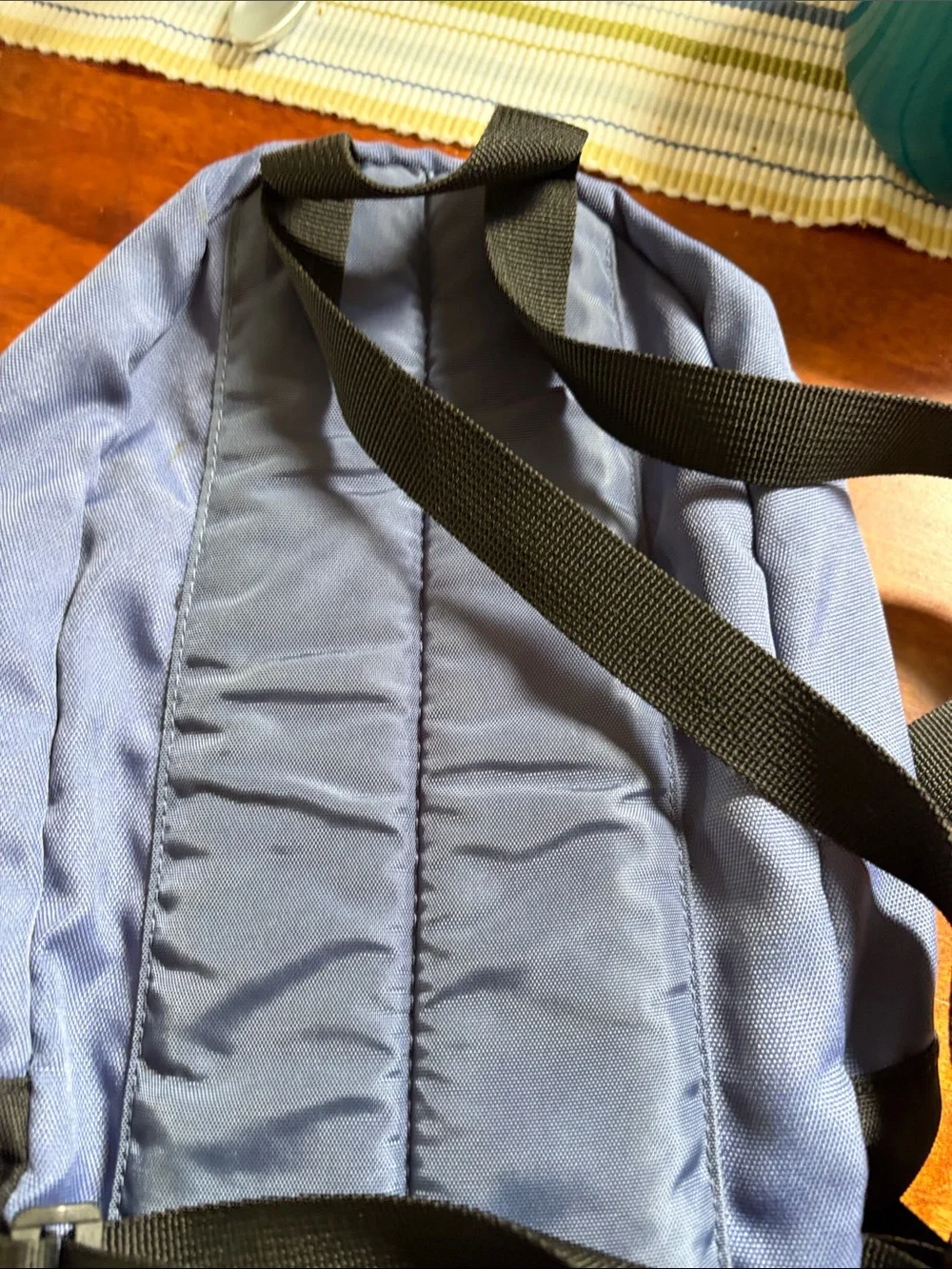 Eddie Bauer Mini Two-Tone Blue and Black Compact Backpack